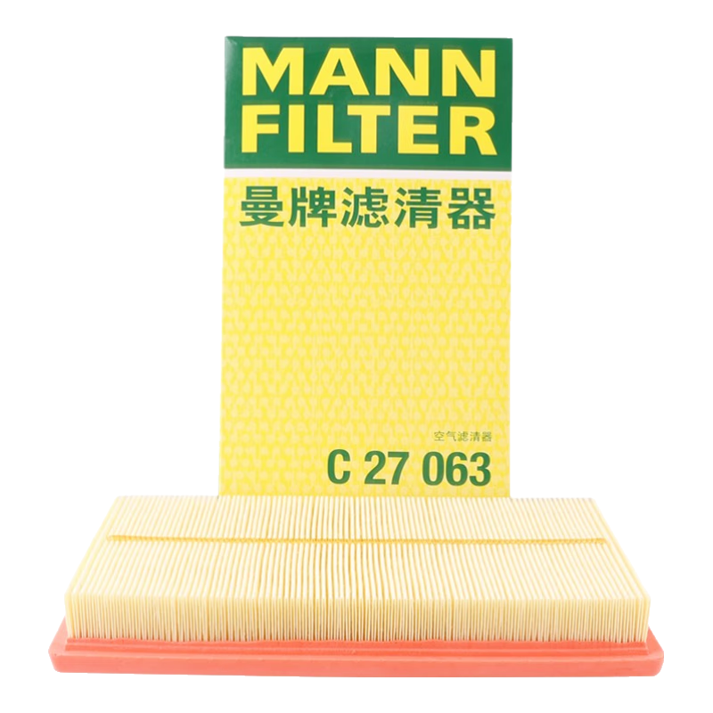 曼牌（MANNFILTER）空气滤清器空滤空气滤芯C27063奕泽亚洲龙8凯美瑞混动卡罗