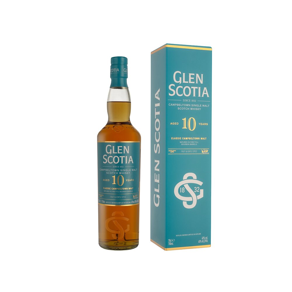 GLEN SCOTIA 格兰帝 欧洲Glen Scotia格兰帝麦芽威士忌10年40%700ml礼盒装醇厚 451元