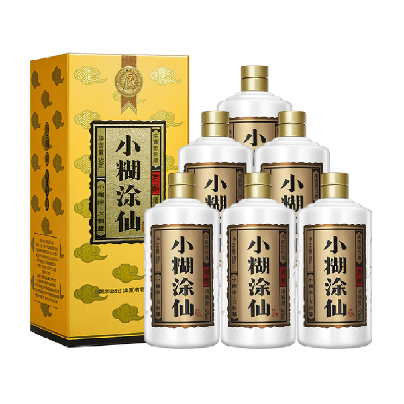 小糊涂仙 白酒52°小糊涂仙(君酿)500ml*6整箱浓香型白酒送礼小酌 ￥811