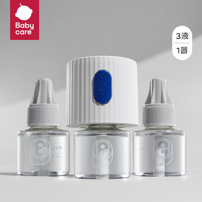 babycare 蚊香液加热器套装婴儿宝宝用品插电蚊香液家用无味型 5液+1器 33.91元