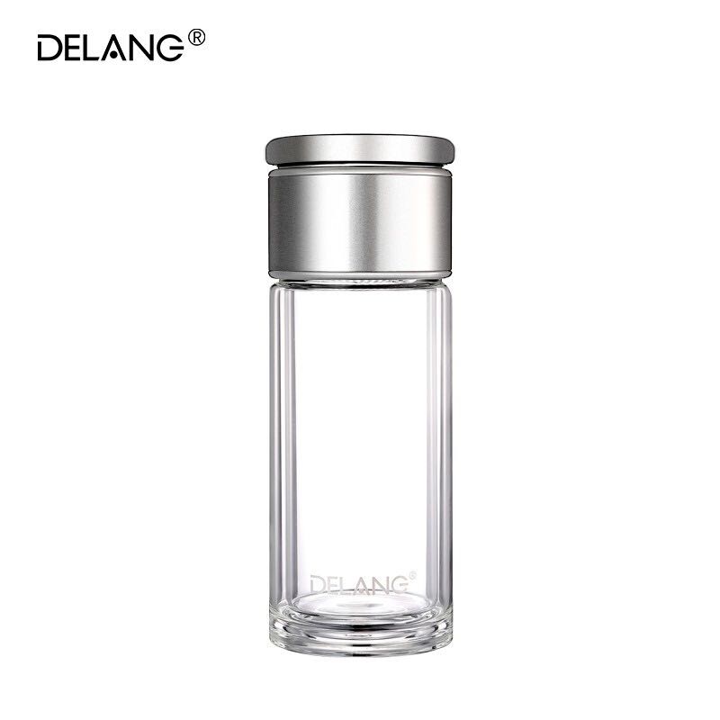 DELANG 德琅 8001 双层玻璃杯 320ml 钢本色 39元（需用券）