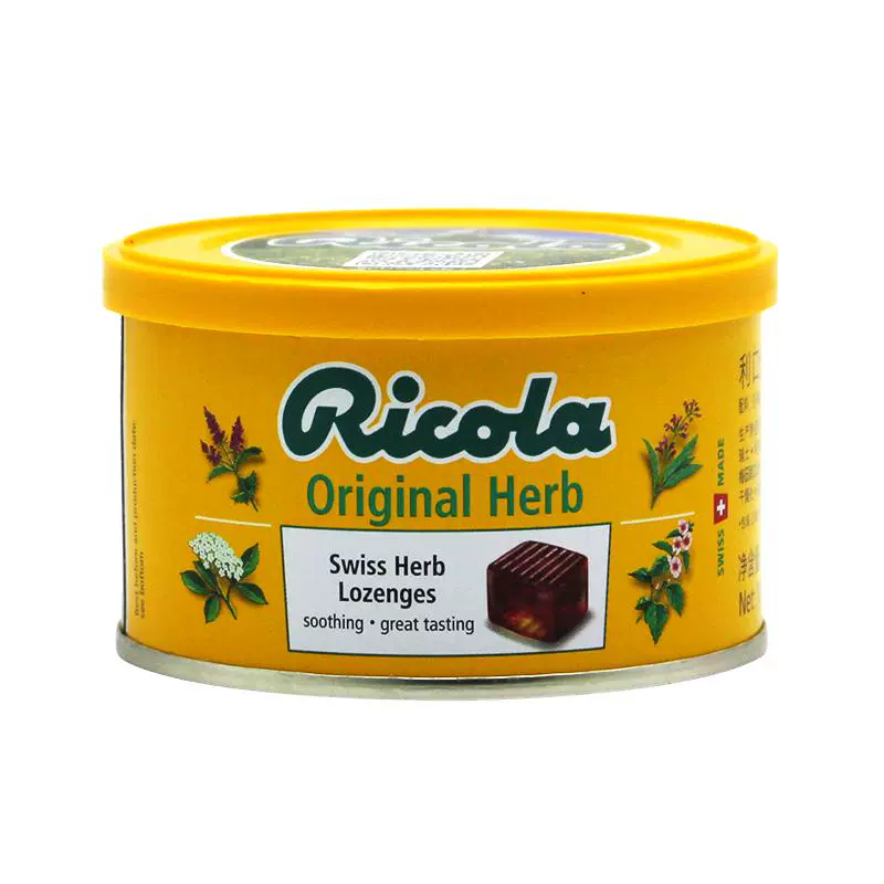 Ricola 利口乐 润喉糖 柠檬薄荷味香草糖100g ￥14.9