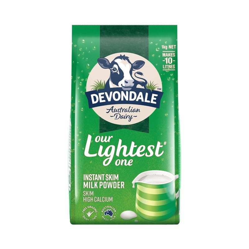 DEVONDALE 德运 脱脂高钙牛奶粉 1kg 59元