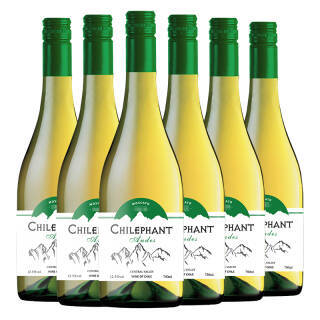 chilephant智象安第斯莫斯卡托甜白葡萄酒750ml6瓶整箱装智利原瓶进口