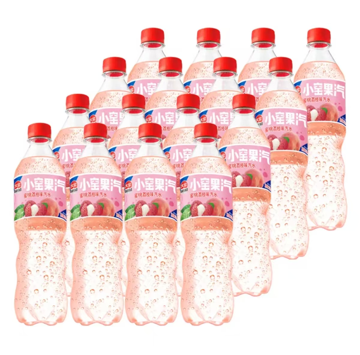 大窑 汽水 蜜桃荔枝味 520ml*16瓶 27.9元（需用券）