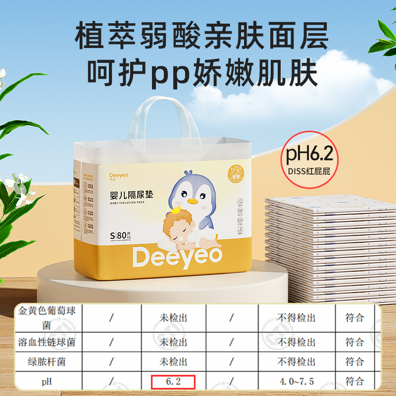 88VIP：Deeyeo 德佑 金装 一次性护理隔尿垫 25*33cm S80片*2包 51.11元（需买2件，