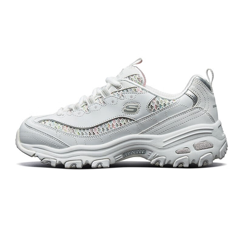 SKECHERS 斯凯奇 D'LITES系列 D'lites 1.0 女子休闲运动鞋 13144/WMLT 白色/多彩色 35 57