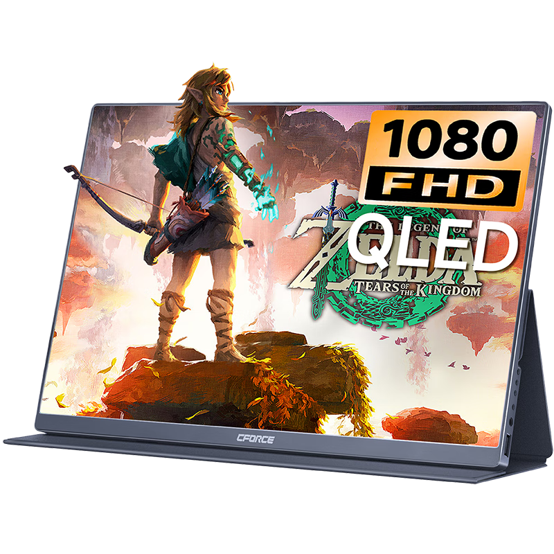 PLUS会员、需凑单：CFORCE便携显示器 15.6英寸 热销款 FHD QLED 100﹪色域 15Q 543.56