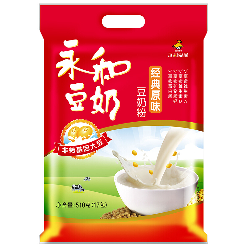 YON HO 永和豆浆 豆奶粉 经典原味 510g 13.11元