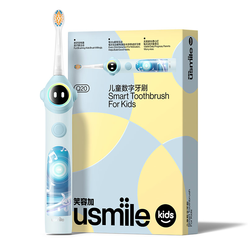 usmile 笑容加 儿童电动牙刷 数值牙刷 语言引导功能-Q20奇幻蓝 222.96元（需用