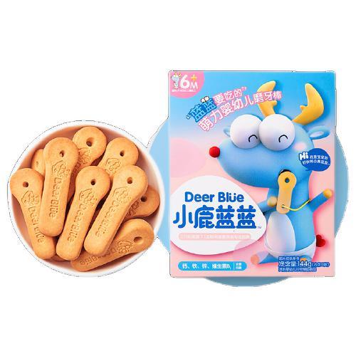 小鹿蓝蓝 高钙磨牙棒饼干 原味 144g 9.9元（需用券）