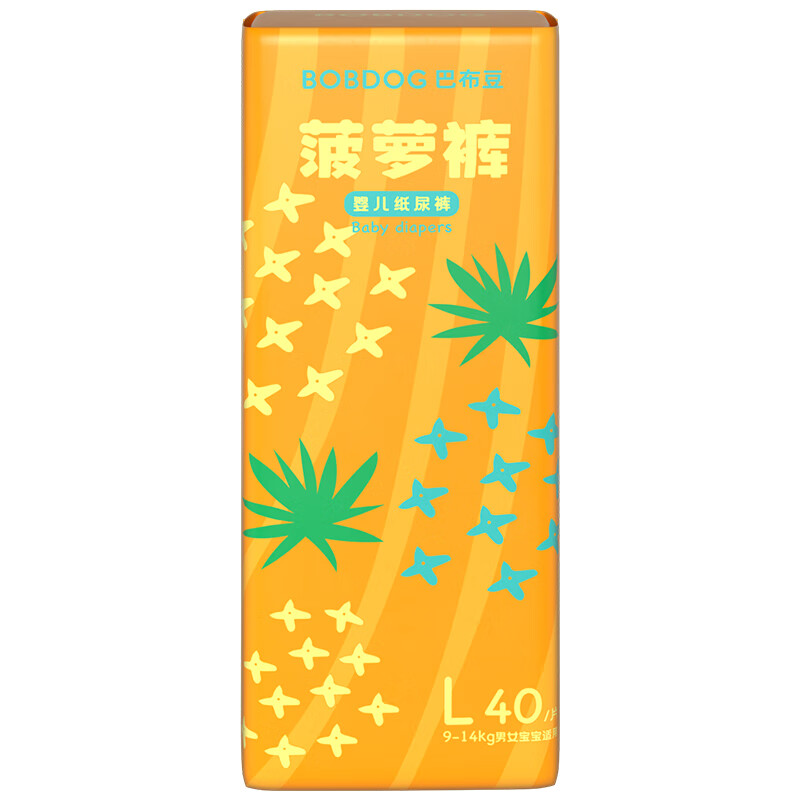 BoBDoG 巴布豆 新菠萝 纸尿裤 L号40片 27元（需买4件，需用券）