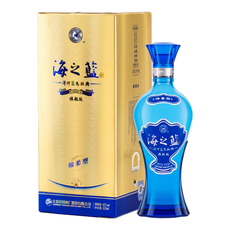 洋河海之蓝 42度 520mL 1瓶 单瓶装 113.85元