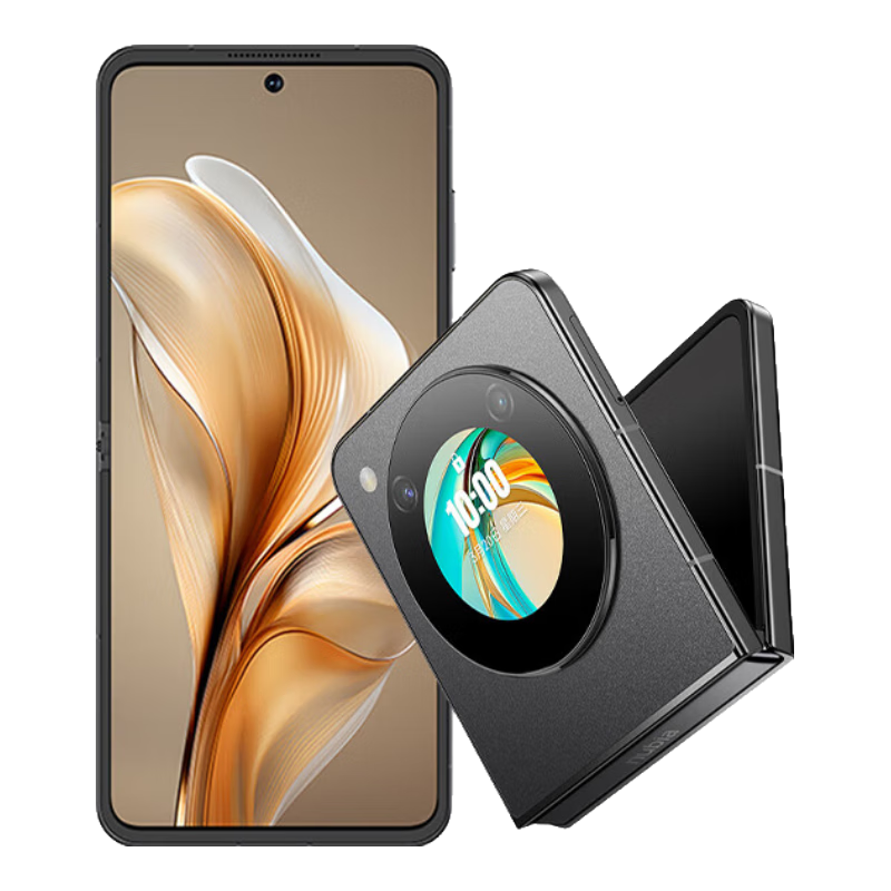 plus会员：努比亚 nubia Flip 12GB+256GB 焦糖色 高通骁龙芯片 5000万后置双摄 120Hz