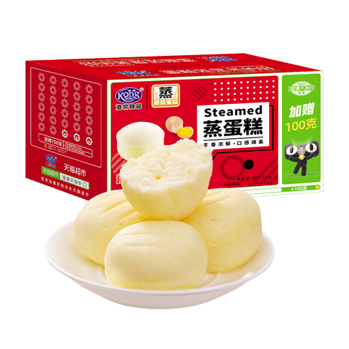 88VIP：Kong WENG 港荣 蒸蛋糕 鸡蛋原味 1kg 16.73元（需买3件，需用券）