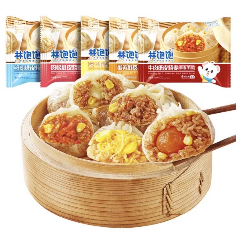 林饱饱 玉米火腿烧麦500g/10个 6.03元（需用券）