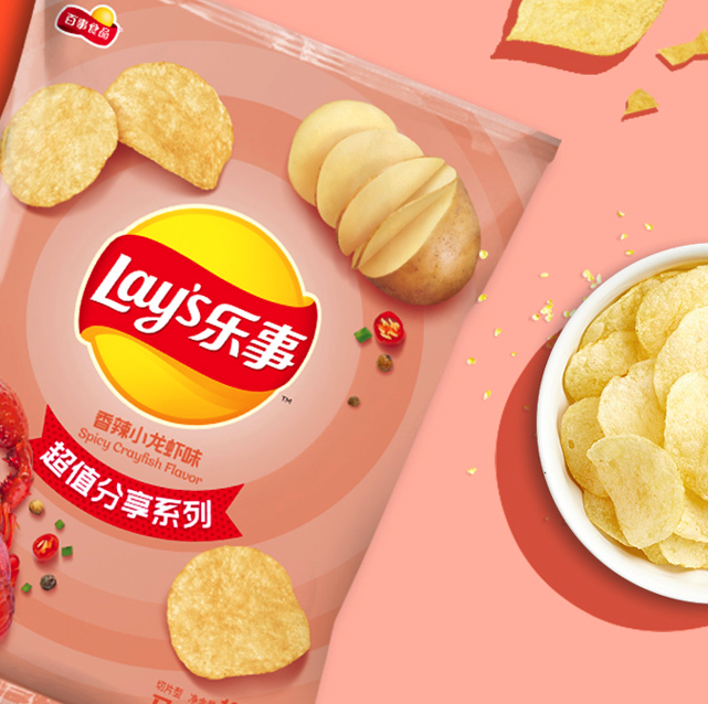 Lay's 乐事 Lay's 乐事 薯片 香辣小龙虾味 135g 5.36元（需买12件，需用券