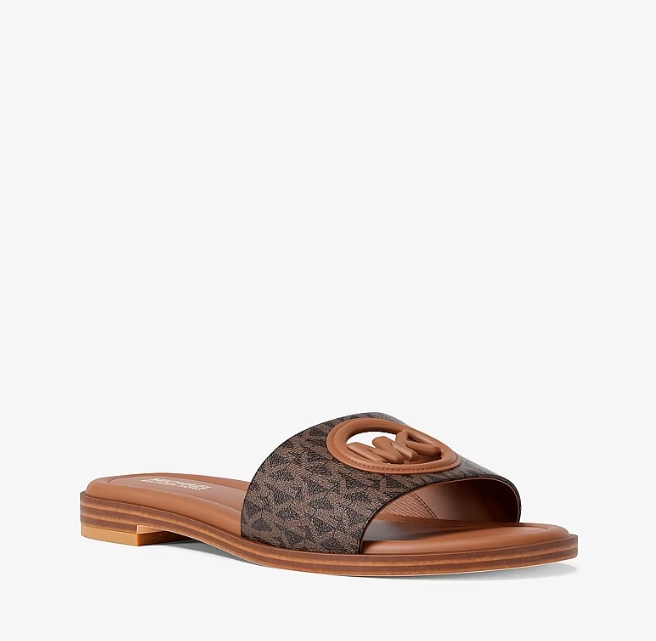 Michael Kors Carissa 标志性 Logo 拖鞋 3.5折 $50.15（约339.59元）