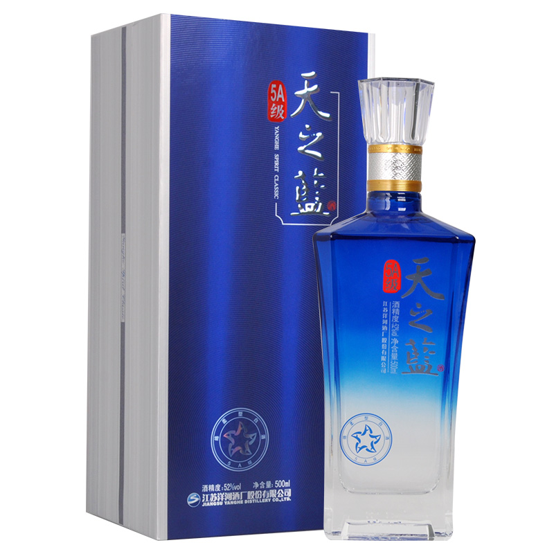 YANGHE 洋河 天之蓝5A-52度500ml白酒酒水猫超自营酒厂直供 430.35元