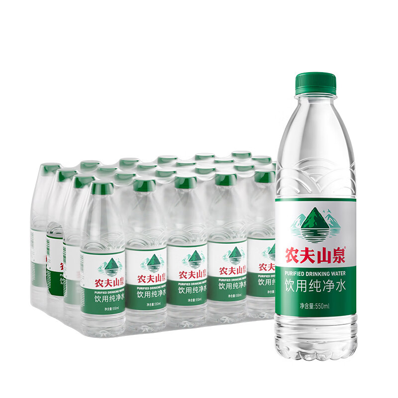 88VIP：NONGFU SPRING 农夫山泉 饮用纯净水550ml*24瓶 15.95元