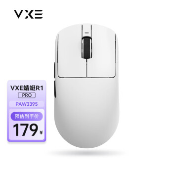 VXE R1 Pro 2.4G蓝牙 多模无线鼠标 26000DPI 白色 ￥169