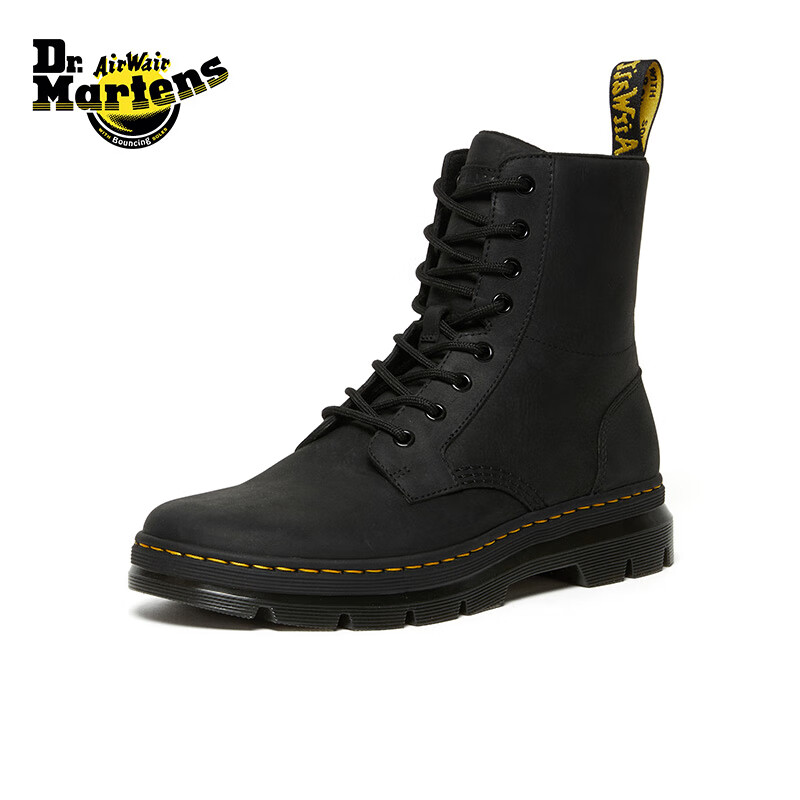 PLUS会员：Dr.Martens Combs英伦 男女哑光软皮工装风马丁靴 26007001 452.36元（需用