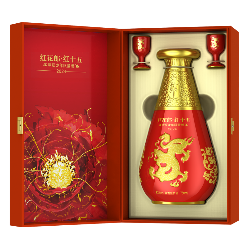 LANGJIU 郎酒 红花郎2024甲辰龙年纪念酒53度750mL 803元（需用券）