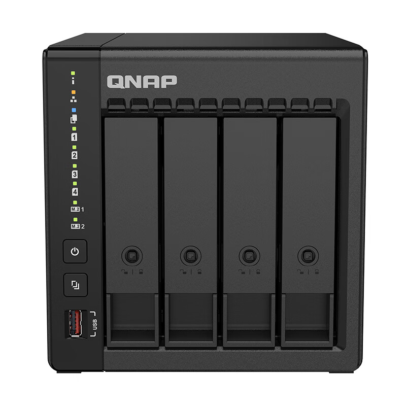 概率券、PLUS会员：QNAP 威联通 TS-466C 四盘位NAS（奔腾N6005、8GB） 2789元（需用