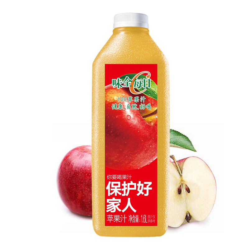 WEICHUAN 味全 每日C苹果汁 1600ml 12.95元（需买3件，需用券）