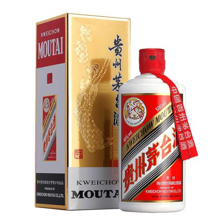 贵州茅台酒飞天茅台43度500ml*1瓶酱香型白酒 884元（734元陕西消费券后）