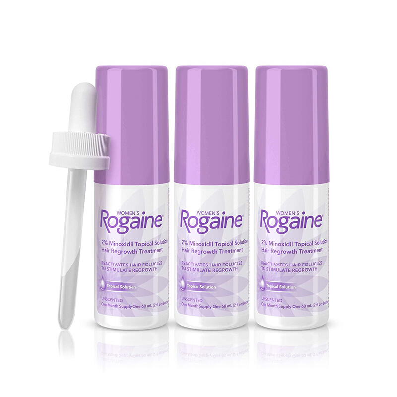 Rogaine 培健 落健/培健 进口米诺地尔酊2%女性生发育发护发液 60ml*3 369元（需