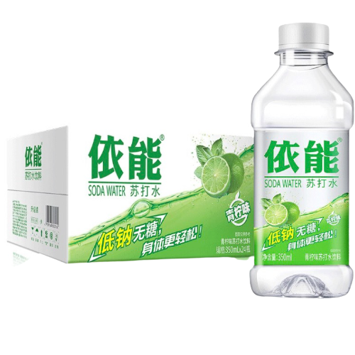 yineng 依能 青柠味苏打水 350ml*24瓶 18.42元（需买2件，需用券）