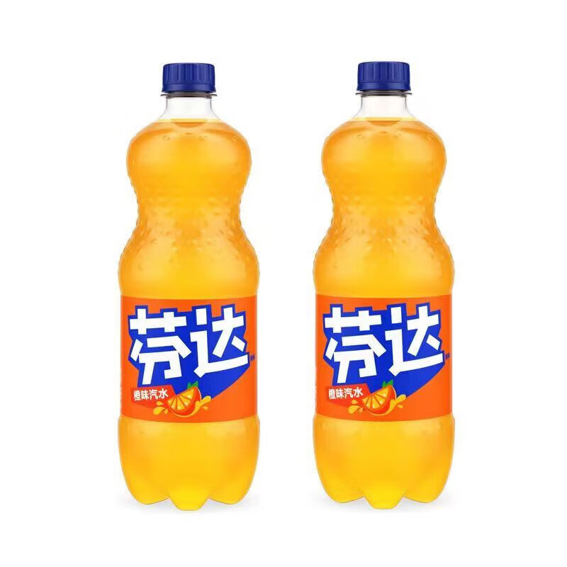 Coca-Cola 可口可乐 芬达橙味汽水1L*2瓶 7.95元（需用券）