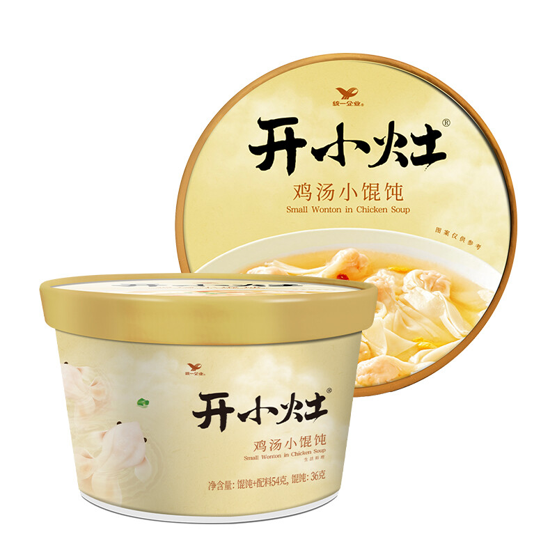 开小灶 统一馄饨 老母鸡小馄饨 55g*6盒装 25.42元