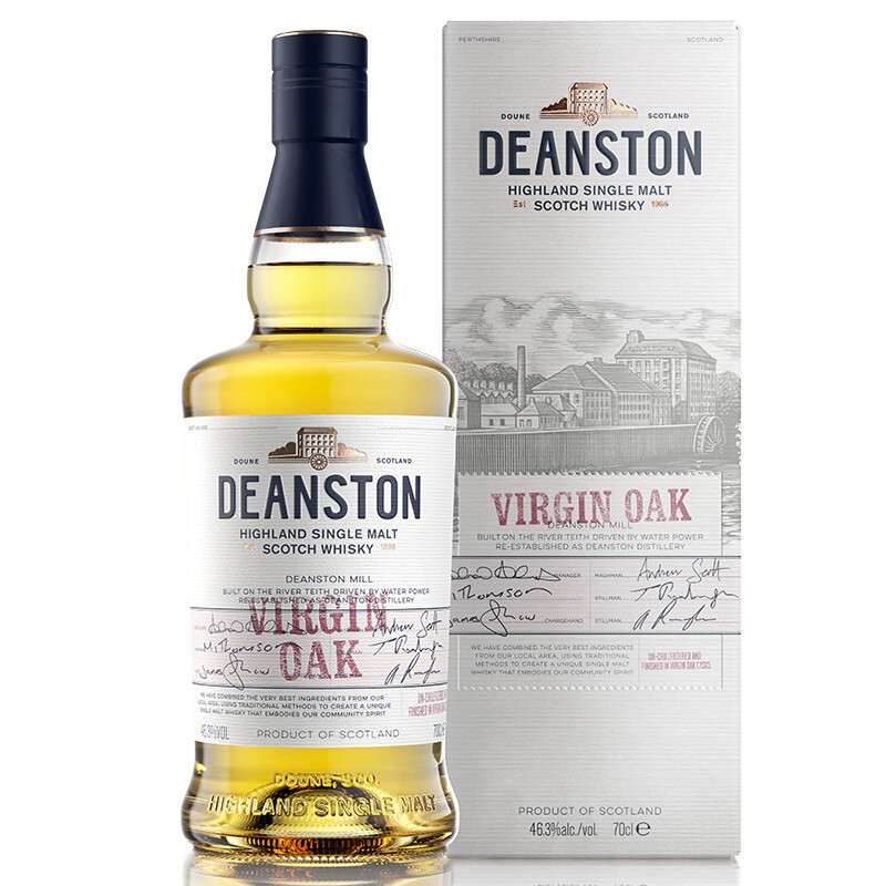 概率券：Deanston 汀斯顿 原始桶 单一麦芽 苏格兰威士忌 46.3%vol 700ml 礼盒装 15