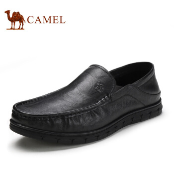 CAMEL 骆驼 柔软牛皮商务轻便休闲皮鞋男 A912211470 黑色 38 248.55元（需用券）