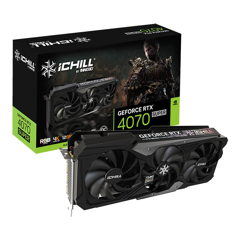 INNO3D 映众 GEFORCE RTX 4070 SUPER 超级冰龙 黑悟空版 4984元