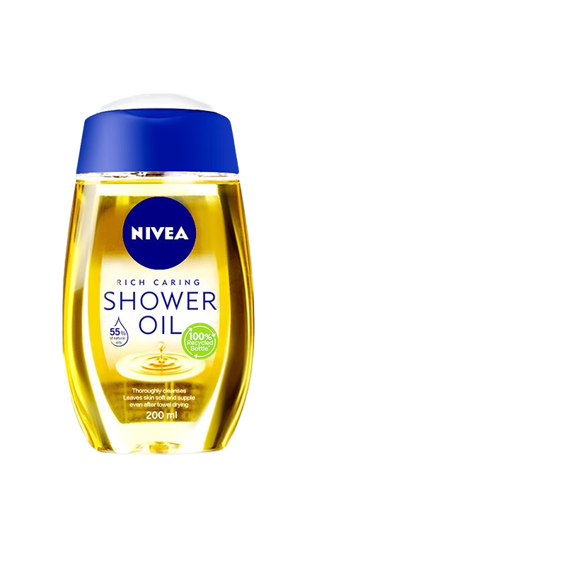 临期品：NIVEA 妮维雅 植萃滋养修护沐浴油 200ml*2件 39元包邮（合19.5元/件）