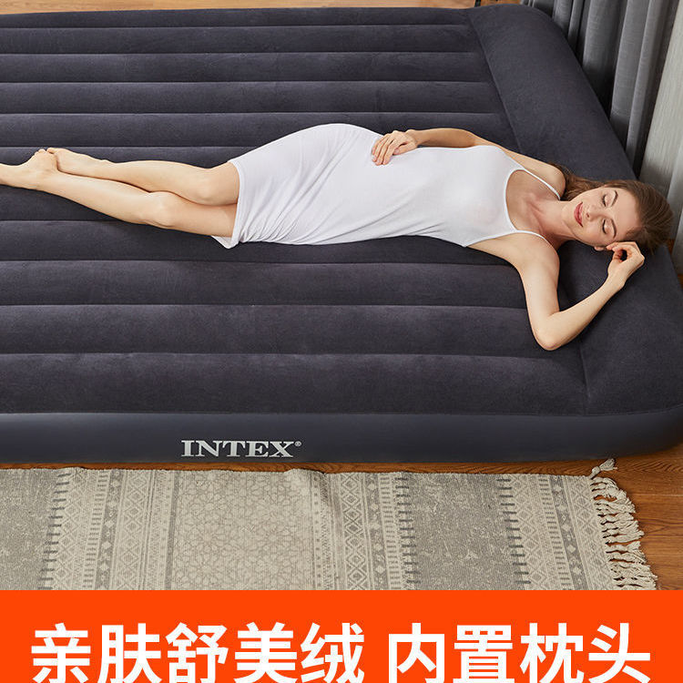 百亿补贴：INTEX 64141T单人内置枕头充气床垫 家用便携午休床户外帐篷垫折叠