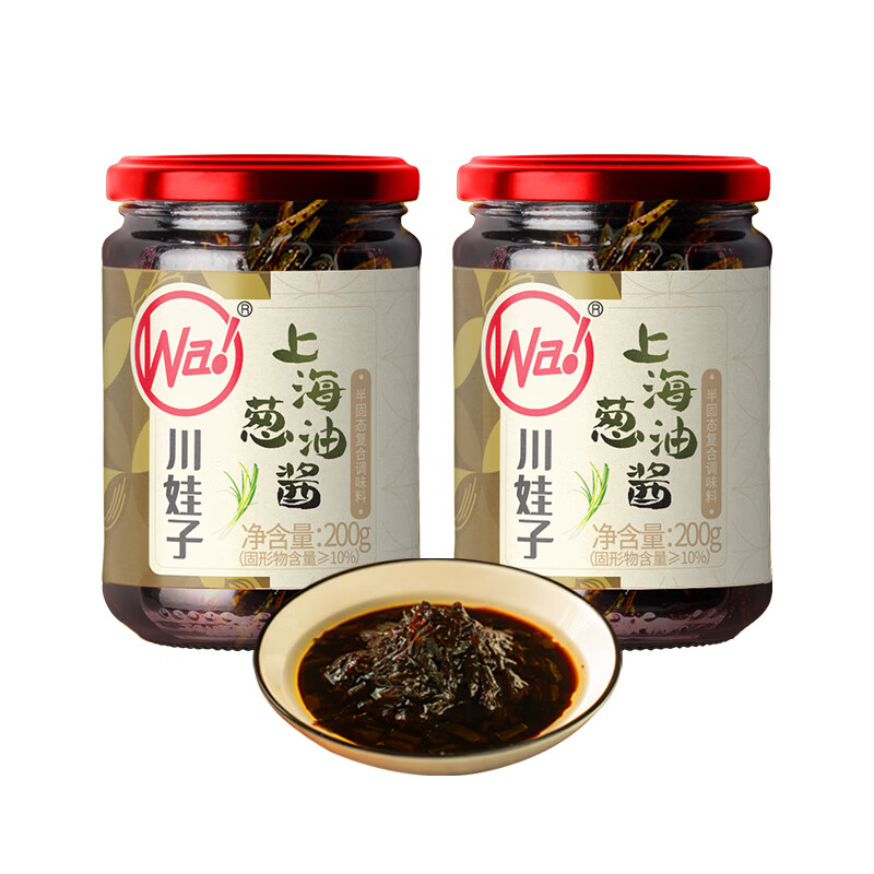 川娃子 葱油拌面酱拌饭酱 200g*2瓶 9.99元（需用券）