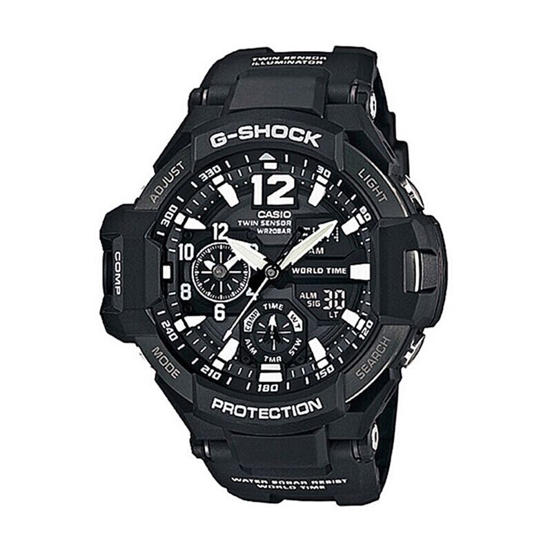 CASIO 卡西欧 G-SHOCK 航空系列 52.1毫米石英腕表 GA-1100-1A 889元包邮