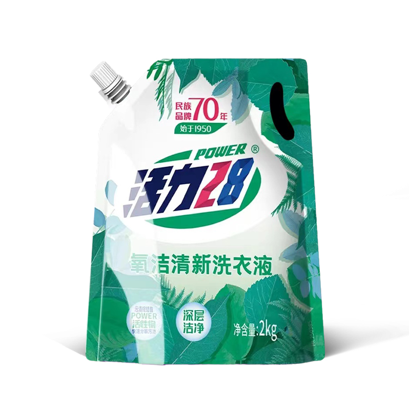 Power28 活力28 氧洁清新洗衣液 2kg*1袋 清新香 9.9元（需用券）