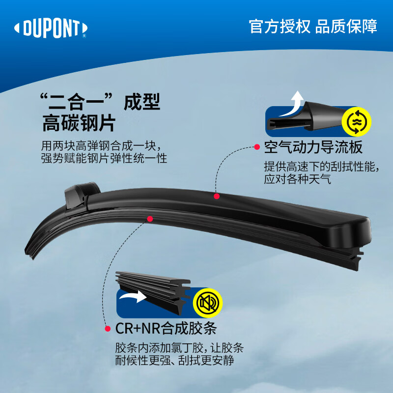 DU PONT 杜邦 雨刮器 一对 61.1元（需用券）