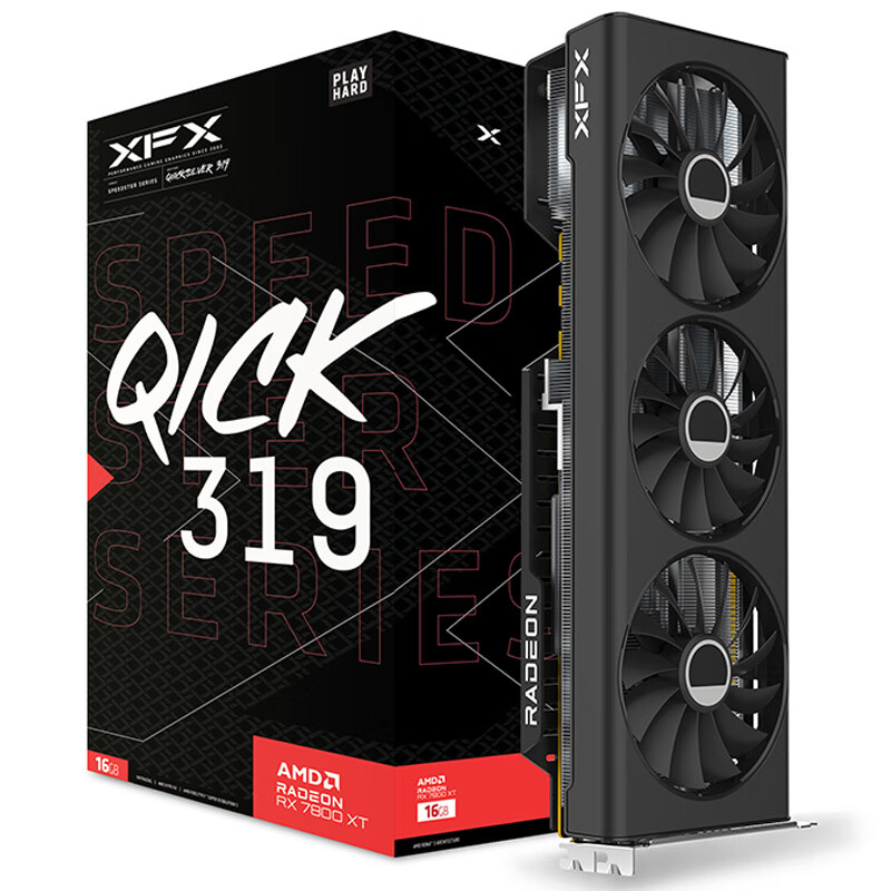 XFX 讯景 AMD RADEON RX 7800 XT 黑狼版 16GB 显卡 3578.35元（需用券）