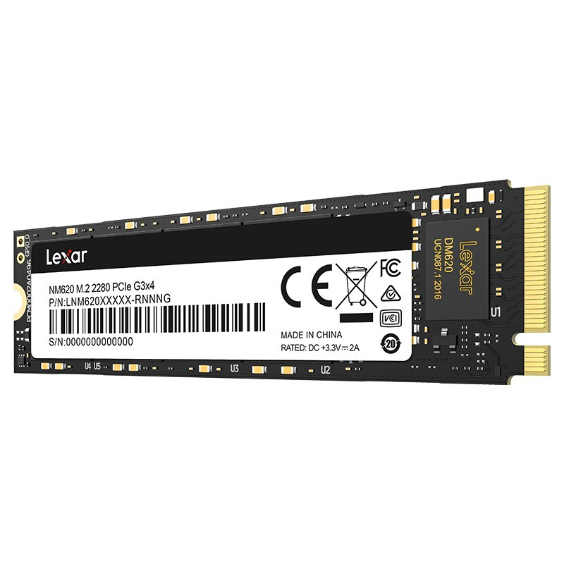 Lexar 雷克沙 NM620 NVMe M.2 固态硬盘 1TB（PCI-E3.0） 369元（需用券）