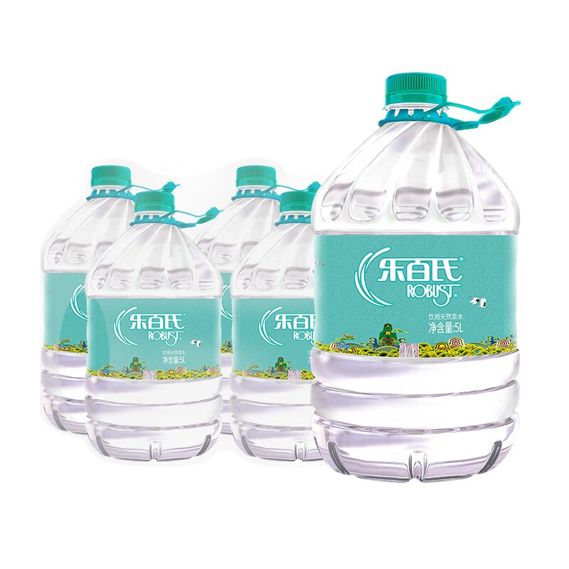 Robust 乐百氏 饮用水 天然泉水5L*8 上海广深地区可送货上门 39.9元（需用券）