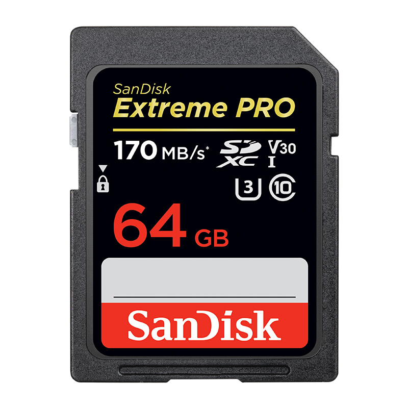 SanDisk 闪迪 Extreme PRO 至尊超极速系列 SD存储卡 64GB（UHS-I、V30、U3） 99元（需