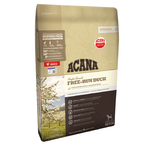 ACANA 爱肯拿 单一来源系列 无谷鸭肉梨全犬全阶段狗粮 6kg 489元（需用券）