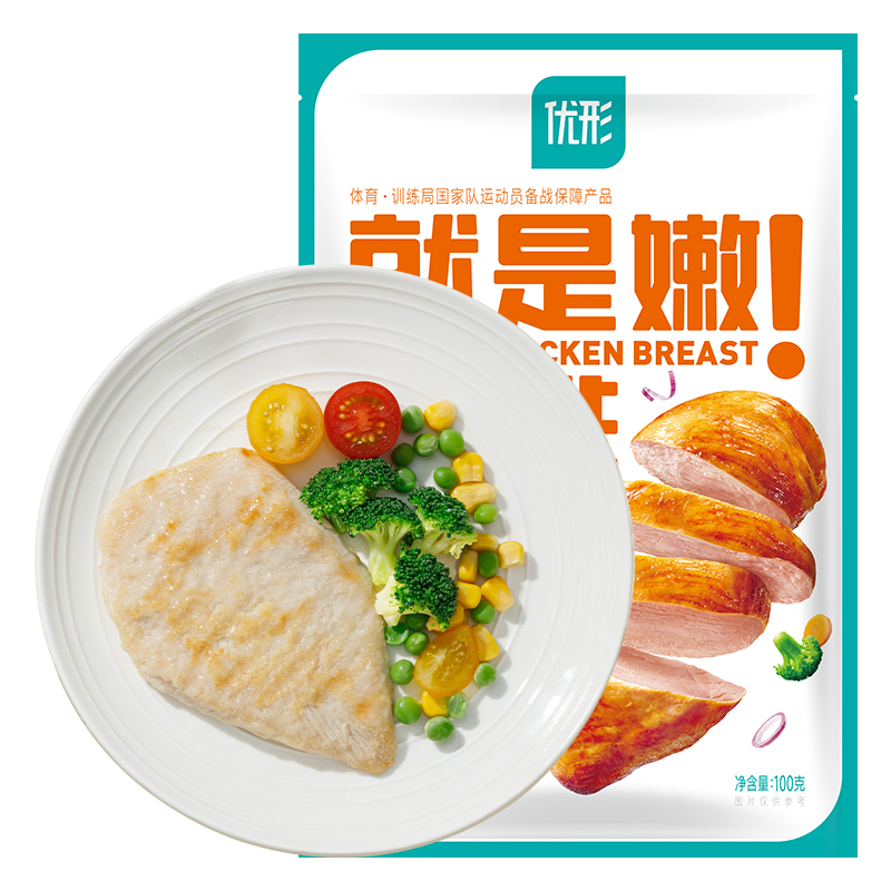 凤祥食品 优形嫩鸡排冷冻鸡胸肉100g*14袋 59.9元（需用券）