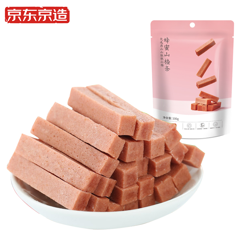 京东京造 蜂蜜山楂条 100g 9.9元